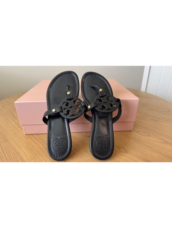 Tory Burch Shoes - Tory Burch Miller leather logo sandals